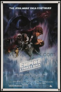 1c008 EMPIRE STRIKES BACK studio style 1sh 1980 classic Gone With The Wind style art by Kastel, studio printing