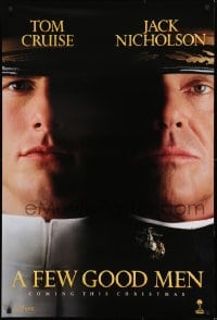 1c317 FEW GOOD MEN teaser 1sh 1992 best close up of Tom Cruise & Jack Nicholson!