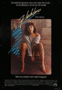 1c326 FLASHDANCE 1sh 1983 sexy dancer Jennifer Beals, take your passion and make it happen!