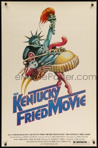 1c514 KENTUCKY FRIED MOVIE 1sh 1977 John Landis directed comedy, wacky tennis shoe art!