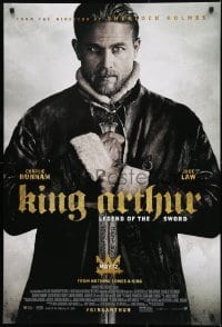 1c522 KING ARTHUR LEGEND OF THE SWORD advance DS 1sh 2017 Charlie Hunnam in the title role!