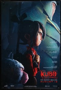 1c531 KUBO & THE TWO STRINGS advance DS 1sh 2016 voices of Mara, Theron, McConaughey, Fiennes, Takei