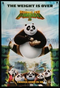 1c532 KUNG FU PANDA 3 style A int'l advance DS 1sh 2016 Black, Jolie, Chan, Cranston, the weight is over!