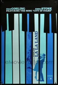 1c536 LA LA LAND teaser DS 1sh 2016 Ryan Gosling, Emma Stone in piano keys, City of Stars!