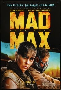 1c591 MAD MAX: FURY ROAD teaser DS 1sh 2015 great cast image of Tom Hardy, Charlize Theron!