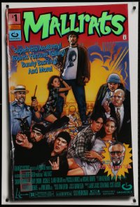 1c597 MALLRATS 1sh 1995 Kevin Smith, Snootchie Bootchies, Stan Lee, comic artwork by Drew Struzan!
