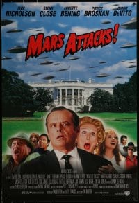 1c601 MARS ATTACKS! 1sh 1996 directed by Tim Burton, Jack Nicholson, Danny DeVito, Pierce Brosnan!