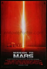 1c640 MISSION TO MARS advance DS 1sh 2000 Brian De Palma, Gary Sinise, Tim Robbins, Jerry O'Connell!