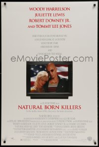 1c668 NATURAL BORN KILLERS DS 1sh 1994 Oliver Stone, Woody Harrelson & Juliette Lewis on TV!