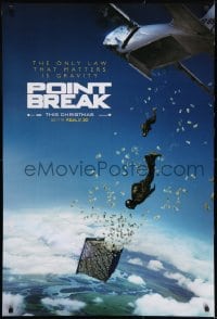 1c713 POINT BREAK teaser DS 1sh 2015 cool images of skydivers with a ton of cash!