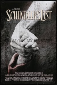 1c777 SCHINDLER'S LIST int'l 1sh 1993 Steven Spielberg World War II classic, Best Picture!