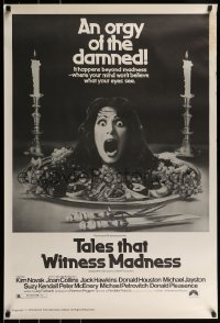 1c892 TALES THAT WITNESS MADNESS 1sh 1973 wacky screaming head on food platter horror image!