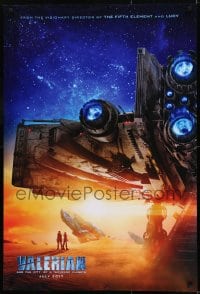 1c939 VALERIAN & THE CITY OF A THOUSAND PLANETS teaser DS 1sh 2017 Luc Besson, image of ship!
