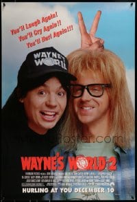1c961 WAYNE'S WORLD 2 advance 1sh 1993 Mike Myers, Dana Carvey, from Saturday Night Live sketch!