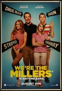 1c964 WE'RE THE MILLERS teaser DS 1sh 2013 Jennifer Aniston, Jason Sudeikis, Emma Roberts & Poulter!