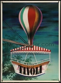 1d931 TIVOLI 25x34 Danish commercial poster 1980s Ib Anderson art from the 1940s poster!