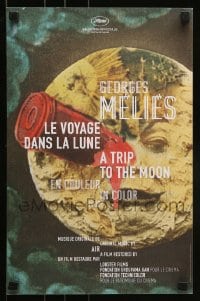 1d713 TRIP TO THE MOON French 11x17 R2011 image of rocket in the moon's eye, Cannes Film Festival!