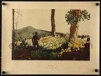 1d319 WINSLOW HOMER 15x20 art print 1946 great art of man in forest, The Pioneer!