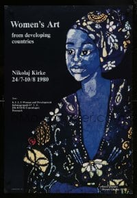 1d482 WOMEN'S ART FROM DEVELOPING COUNTRIES 24x35 Danish museum/art exhibition 1980 Shavon Chacko!
