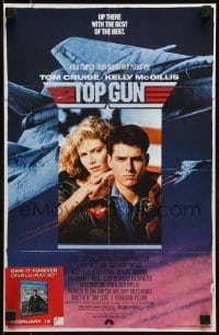 1d809 TOP GUN 11x17 video poster R2013 Naval Aviator Tom Cruise, McGillis, own it forever!!!