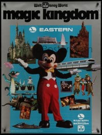 1d195 WALT DISNEY WORLD 30x40 travel poster 1983 great images from the theme park, Fly Eastern!