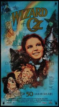 1d815 WIZARD OF OZ 20x36 video poster R1989 Victor Fleming, Judy Garland all-time classic!