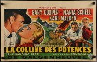 1f128 HANGING TREE Belgian 1959 great art of Gary Cooper, Maria Schell & Karl Malden!