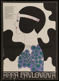 1f273 ANNA PAVLOVA Czech 11x16 1984 cool different art of woman by Jaroslav Fiser!