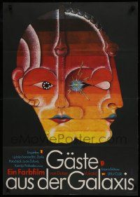 1f204 VISITORS FROM THE GALAXY East German 23x32 1983 Gosti iz galaksije, cool horror art by Vinke