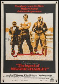 1f247 LEGEND OF NIGGER CHARLEY Egyptian poster 1972 Fred Williamson ain't running no more!