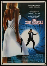 1f151 LIVING DAYLIGHTS Italian 1sh 1987 Timothy Dalton as the most dangerous James Bond ever!