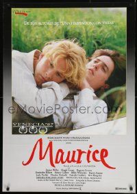 1f105 MAURICE Spanish 1987 gay homosexual romance directed by Ivory, produced by Ismail Merchant!