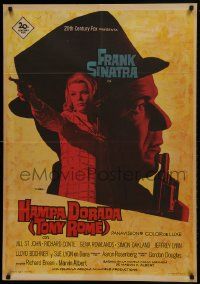 1f116 TONY ROME Spanish 1967 detective Frank Sinatra w/gun & Gena Rowlands!