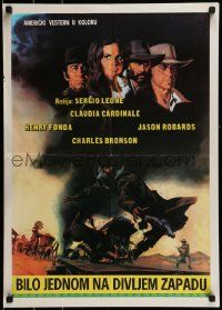 1f358 ONCE UPON A TIME IN THE WEST Yugoslavian 20x28 1968 Leone, Cardinale, Fonda, & Robards!