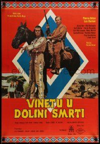 1f383 WINNETOU & SHATTERHAND IN THE VALLEY OF DEATH Yugoslavian 19x28 1970 Lex Baker, Brice!