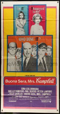 1g678 BUONA SERA MRS CAMPBELL 3sh 1969 Gina Lollobrigida, Peter Lawford, Phil Silvers, Telly Savalas