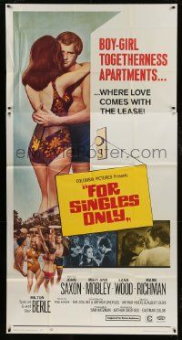 1g711 FOR SINGLES ONLY 3sh 1968 John Saxon & Mary Ann Moberly, love comes with the lease!