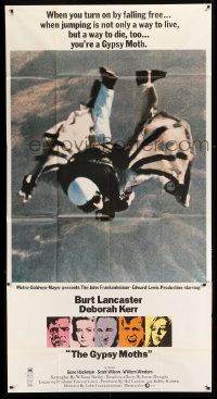 1g734 GYPSY MOTHS 3sh 1969 Burt Lancaster, Deborah Kerr, John Frankenheimer, cool sky diving image!