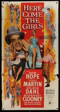 1g744 HERE COME THE GIRLS 3sh 1953 Bob Hope, Tony Martin, Arlene Dahl & most beautiful showgirls!