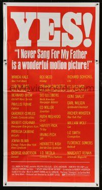 1g755 I NEVER SANG FOR MY FATHER 3sh 1970 Robert Anderson play, critics think it's wonderful!