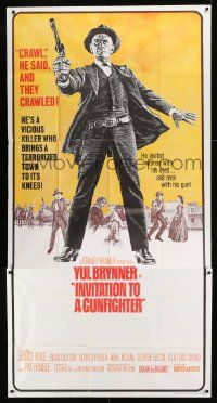 1g762 INVITATION TO A GUNFIGHTER 3sh 1964 vicious killer Yul Brynner brings a town to its knees!