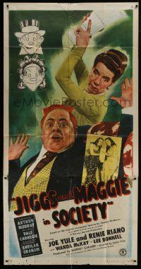1g766 JIGGS & MAGGIE IN SOCIETY 3sh 1948 cartoon art by George McManus, Joe Yule, Renie Riano