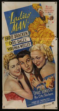 1g778 LADIES' MAN 3sh 1946 Eddie Bracken between Virginia Welles & Virginia Fields, Cass Daley!