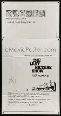 1g781 LAST PICTURE SHOW 3sh 1971 Peter Bogdanovich, Jeff Bridges, Ellen Burstyn, Timothy Bottoms