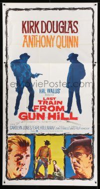 1g782 LAST TRAIN FROM GUN HILL 3sh R1964 Kirk Douglas, Anthony Quinn, directed by John Sturges!