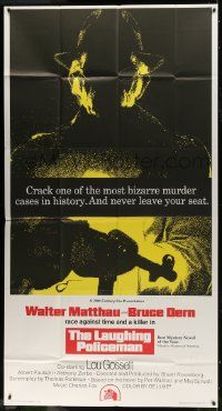 1g783 LAUGHING POLICEMAN int'l 3sh 1973 Walter Matthau, one of the most bizarre murder cases!