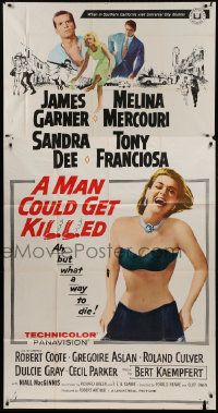 1g807 MAN COULD GET KILLED 3sh 1966 James Garner, sexy Melina Mercouri, Sandra Dee, Tony Franciosa