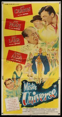 1g818 MISTER UNIVERSE 3sh 1951 wrestling, Jack Carson, Janis Page, the tusslers meet the musclers!