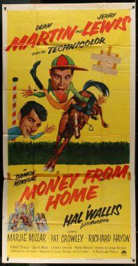 1g820 MONEY FROM HOME 3D 3sh 1954 Dean Martin with wacky horse jockey Jerry Lewis, Damon Runyon!
