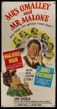 1g827 MRS. O'MALLEY & MR. MALONE 3sh 1951 Marjorie Main & Whitmore tickle the nation's funny bone!